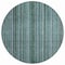 Homeroots 8' Teal Blue Aqua And Gray Round Striped Washable Indoor Outdoor Area Rug 616390 - alternate 6