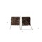 Homeroots Set of Two 17" Chocolate Faux Fur Dining Chair Pads 476612 - alternate 3