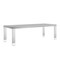 Homeroots 95" Light Gray and Silver Wood and Stainless Steel Dining Table 534369 - alternate 5