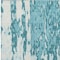 Homeroots 5' X 8' Teal Blue And Ivory Abstract Washable Indoor Outdoor Area Rug 613375 - alternate 5