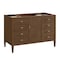 James Martin Vanities Myrrin 48" Single Vanity, Mid Century Walnut, w/ 3 CM Tajnar Eclos Top 485-V48-WLT-3TJR - alternate 4