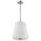 Nuvo Lune, 3 Light Pendant, Brushed Nickel Finish, Etched White Glass 60/8228 - alternate 1