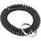 Universal Wrist Coil Plus Key Ring, Plastic, Black, 6PK UNV56050 - alternate 1