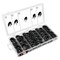 Performance Tool 42 pc. Insulated Clamp Assortment, Zinc Plated Steel, Rubber Lined, Case W5261 - alternate 1
