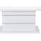Homeroots 79" White Faux Crystals Glass and Wood Pedestal Base Dining Table 564902 - alternate 4