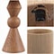 Jonathan Y Orbic Taper 23.5" Rustic Cottage Resin/Metal LED Table Lamp with Paper Rope Shade, Brown Wood Finish JYL9202A - alternate 6