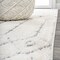Jonathan Y Pia Moroccan Trellis Plush Carved High-Low Cream/Gray 4 ft. x 6 ft. Area Rug SNT105B-4 - alternate 4
