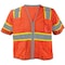 Ironwear Class 3 Hi Vis 6 Pocket Reflective Safety Vest w/ Sleeves, Orange/Small 1299-OZ-RD-CID-SM - alternate 1