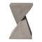 Leisuremod Glint Modern Twisted Fiberstone End Table - Weather-Resistant & Fully Assembled GST13GR - alternate 3