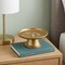 Homeroots 8in Gold Cast Iron Handmade Round Trinket Tray 634790 - alternate 4