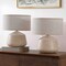 Jonathan Y Mikel 17.25" Organic Modern Tapered Sculptural Textured Ceramic-Look Resin LED Table Lamp, Crea, 2PK JYL5610A-SET2 - alternate 3