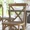 Flash Furniture Advantage Hand Scraped Dark Natural X-Back Chair, PK2 X-BACK-DNAT-2 - alternate 6
