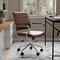 Martha Stewart Piper Upholstered Office Chair in Saddle Brown/Polished Nickel CH-220921-2-BR-MS - alternate 5