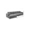 Homeroots 54" Gray Fabric Modular USB Sleeper Sofa 568277 - alternate 4