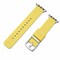 Elegani Replacement Rubber Watch Replacement Band Compatible with Apple Watch 38mm, Beige, Silver Buckle OMGSWT-BGE-38 - alternate 1