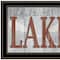 Homeroots Set Of Two Lake Life is Better 2 Black Framed Print Wall Art, 2PK 408013 - alternate 3