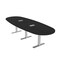 Skutchi Designs 10ft Conference Table With Power Unit | 10 Person Modular Boval Meeting Table | Harmony Series HAR-BOVL-48X120-T-U999ST19-ESIL - alternate 1