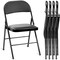 Simple Deluxe YSSOA Folding Chairs w/ Padded Vinyl Cushion Seats and Durable Metal Frame for Indoor Outdoor, 4PK 3A88FNCHARFOLDBLKX4 - alternate 1
