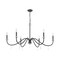Z-Lite Toussant Matte Black  6 Light Chandelier 6103-45MB - alternate 2