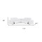 Homeroots White Leather Power Reclining L Shaped Five Piece Corner Sectional 643952 - alternate 2