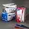 Deli EveryU Capped Ballpoint 0.7mm, Blue Ink, Triangular Grip, 50PK EQ9-BL - alternate 4