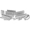 Performance Tool 51 pc. 3/8 in. Dr. Mechanic's Socket Set, Ratchet, SAE/Metric, Storage W38905 - alternate 2