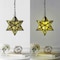 Jonathan Y Stella 12" Moravian Star Metal/Clear Glass LED Pendant, Oil Rubbed Bronze/Yellow Mercury Glass JYL9072D - alternate 5