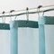 Homeroots Teal Sheer and Grid Shower Curtain and Liner Set 399754 - alternate 2