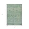 Homeroots 3' X 5' Teal Blue And Linen Oriental Washable Indoor Outdoor Area Rug 631137 - alternate 3