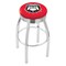 Holland Bar Stool Co 30" Chrome Georgia "Bulldog" Swivel Bar Stool, Accent Ring L8C3C30GA-Dog - alternate 1