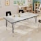 Flash Furniture Wren 48 in x 24 in Adjustable Height Activity Table, Thermal Laminate Top, Short Legs, Light Gray XU-A2448-REC-LTGRY-T-P-GG - alternate 4