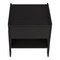 Homeroots 22" Black Wood One Drawer Nightstand 543647 - alternate 3