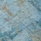 Homeroots 8' Teal Blue And Gray Round Abstract Washable Indoor Outdoor Area Rug 596892 - alternate 5