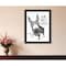 Homeroots Hello Sweet Cheeks Donkey Black Framed Print Bathroom Wall Art 530070 - alternate 3