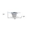 Homeroots 59" Clear And Gray Square Glass And Solid Wood Pedestal Base Dining Table 320783 - alternate 4