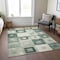 Homeroots 9' X 12' Green And Ivory Geometric Washable Indoor Outdoor Area Rug 605035 - alternate 4