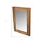 Homeroots 15" Brown Solid Wood Framed Accent Mirror 476684 - alternate 2