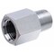 Gates Male Pipe NPTF to Female Pipe NPTF Increasing Bushing - Long SAE to SAE G60132-0402 - alternate 3