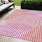 Homeroots 5' X 8' Pink Copper And Ivory Geometric Washable Indoor Outdoor Area Rug 597650 - alternate 1