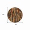 Homeroots 8' Coffee And Brown Round Striped Washable Indoor Outdoor Area Rug 608942 - alternate 4