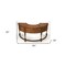 Homeroots 60" Dark Brown Solid Wood Kidney Writing Desk 383202 - alternate 2