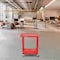 Luxor Utility Cart with Lipped Plastic Shelves, 300 lb Load Capacity, 2 Shelves, 24 in L, 18 in W RDSTC22RD - alternate 3
