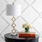 Jonathan Y Diamante 29.5" Modern Gilt Metal with Marble Base LED Table Lamp, Gold/White JYL1080A - alternate 5