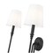 Z-Lite Jisele Matte Black 2 Light Wall Sconce 4505-2S-MB - alternate 3