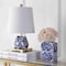 Jonathan Y Justina 16" Ceramic Mini LED Table Lamp, Blue/White JYL3014A - alternate 3