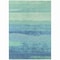 Homeroots 3' X 5' Turquoise Striped Washable Indoor Outdoor Area Rug 608151 - alternate 5