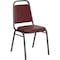 Flash Furniture Stacking Chair, Burgundy Seat, Red Back, 17 1/2 in W 20 1/4 in L 34 in H, Fixed Arms, Vinyl Seat FD-BHF-2-BY-VYL-GG - alternate 1