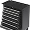 Homeroots 15" Black Multi-Tier Steel Rolling Cabinet With Lid 714594 - alternate 5