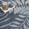 Homeroots 8' Navy Blue And Ivory Round Floral Indoor Outdoor Area Rug 572837 - alternate 4