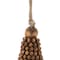 Homeroots Set of Four Brown Wood Christmas Tree Shaped Ornaments, 4PK 633366 - alternate 5